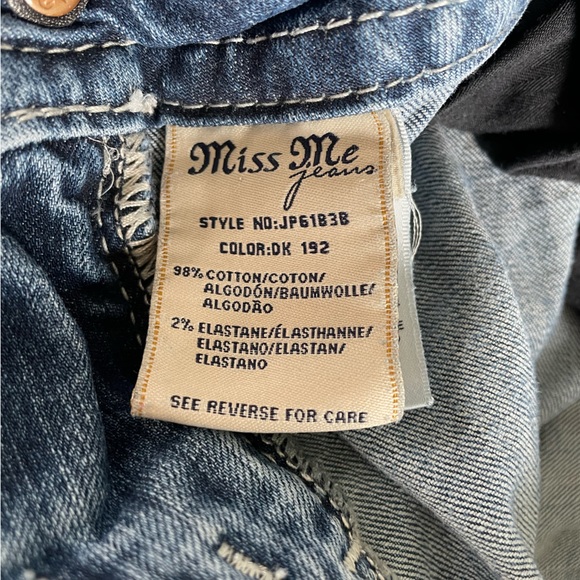 Miss Me 90s Skinny Bootcut Jeans Pocket Embroidery 💙🤍 - Picture 7 of 16